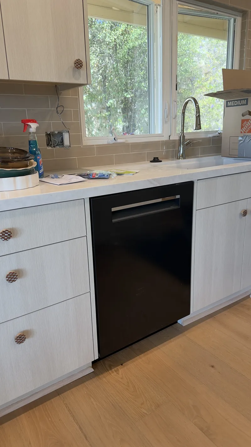 Bosch Black Dishwasher installation in San Clemente by Peerless Group