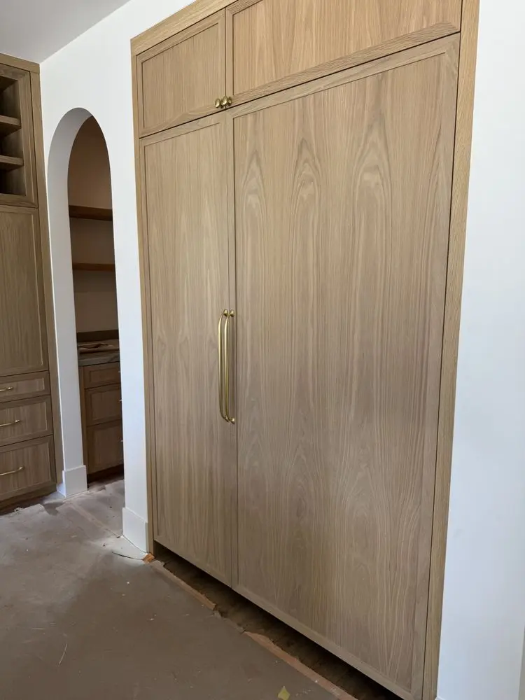 Built-In Wood Panel Refrigerator installation in Ladera Ranch