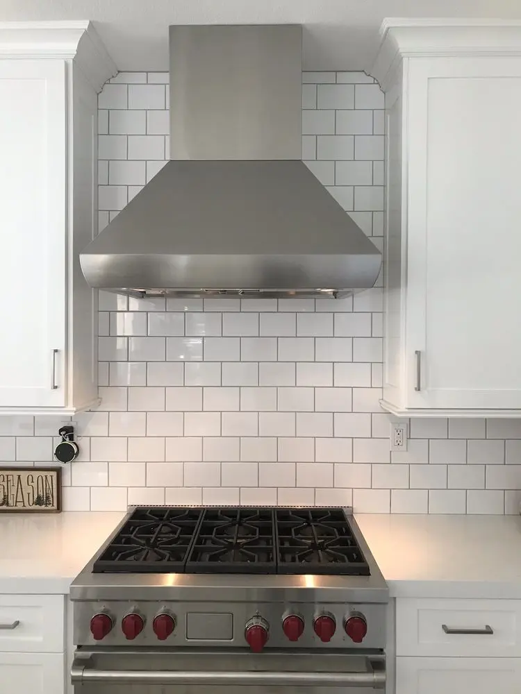 Chimney Hood & Gas Cooktop installation in Villa Park