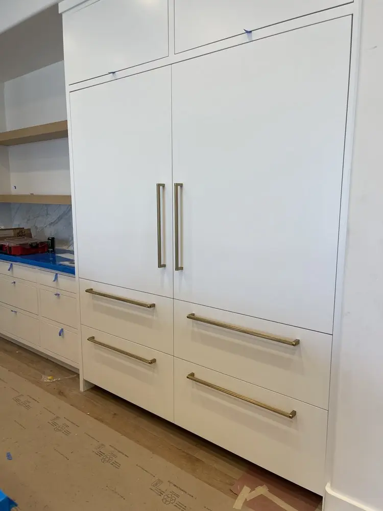 Custom Panel Refrigerator & Drawers installation in Villa Park