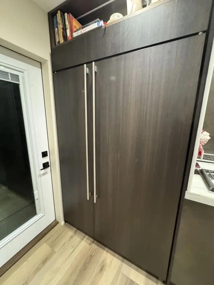 Custom Panel Refrigerator installation in Newport Coast