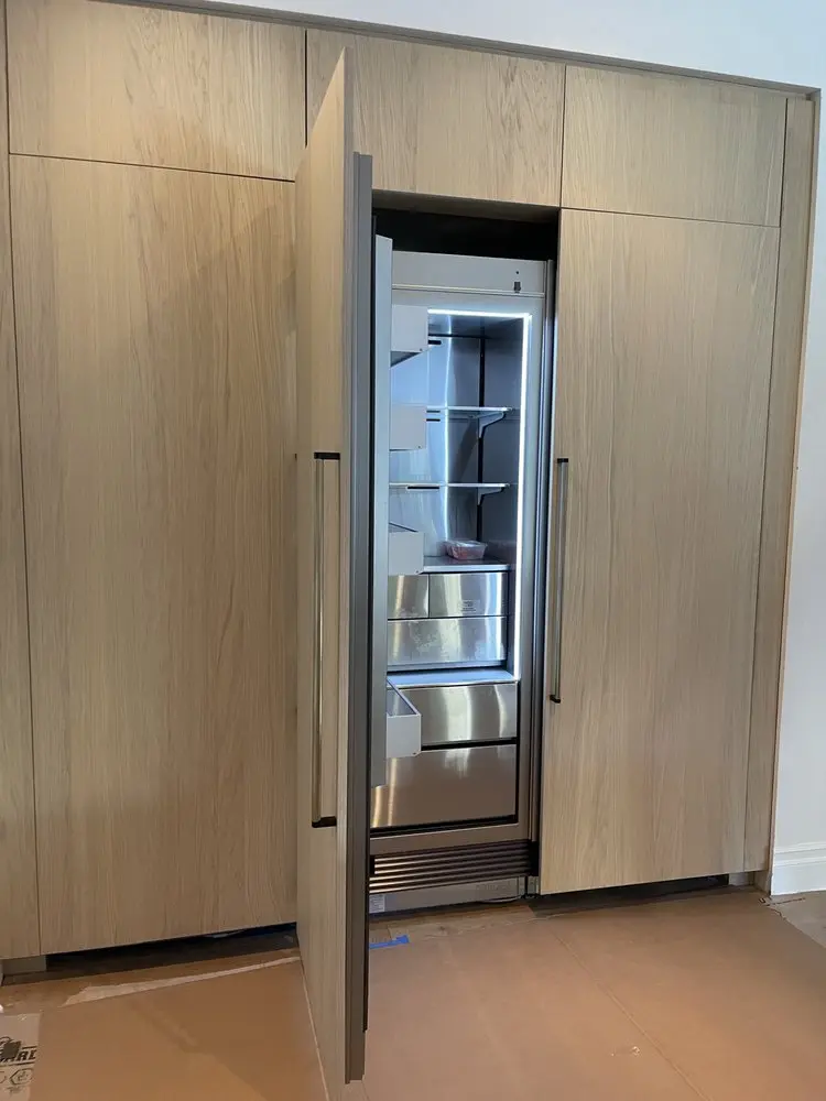 Custom Panel Refrigerator installation in Irvine