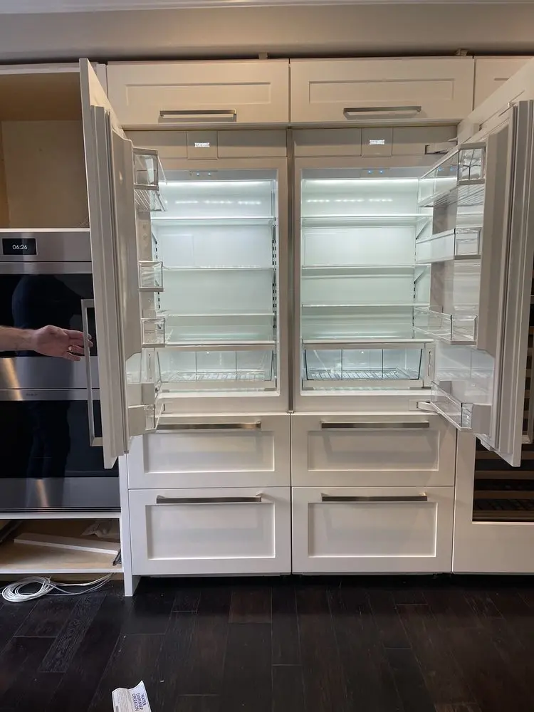 Custom Panel Side-by-Side Refrigerator installation in Dana Point