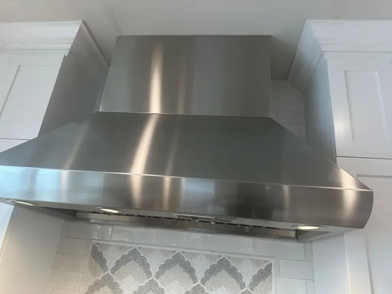 Custom Stainless Ventilation Hood installation in Irvine