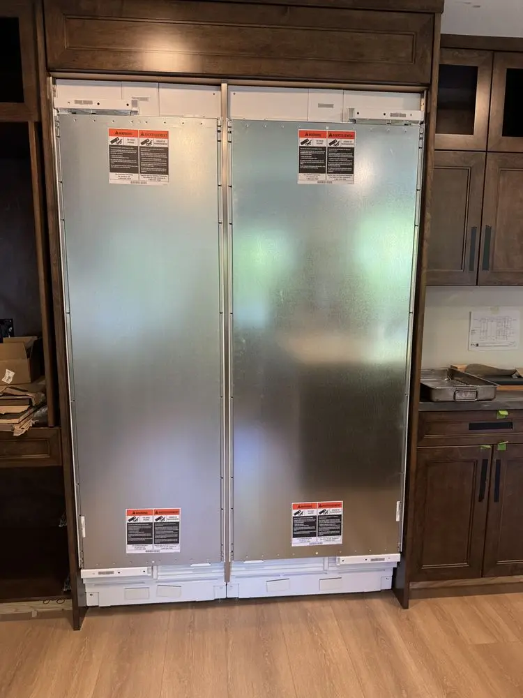 Dual Stainless Refrigerator Columns installation in Laguna Niguel