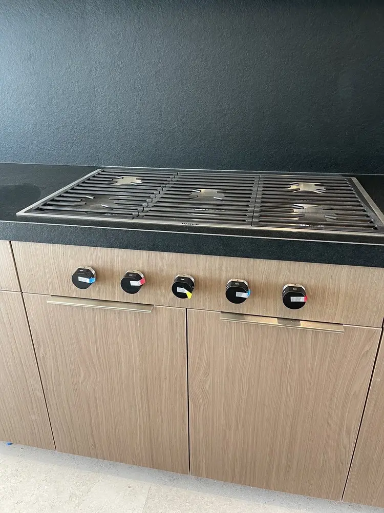 Gas Cooktop with Front Controls installation in Newport Beach