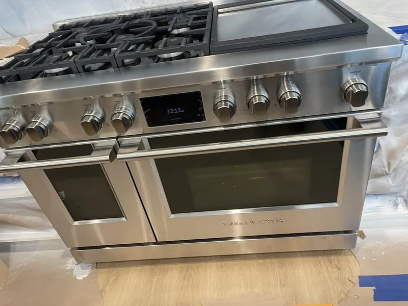 High-Performance Stainless Range installation in Newport Beach