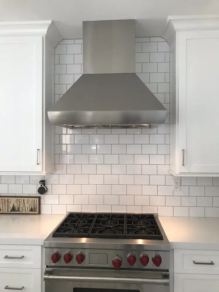 Hood & Subway Tile Cooktop installation in Coto de Caza