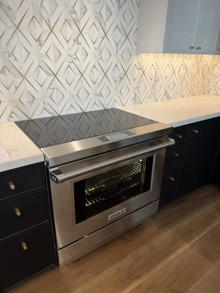 Induction Range & Geometric Tile installation in Coto de Caza