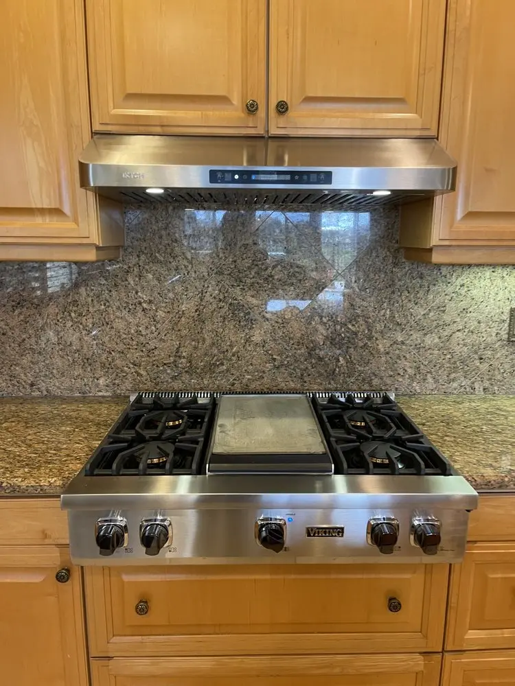 Integrated Cooktop with Griddle installation in Villa Park