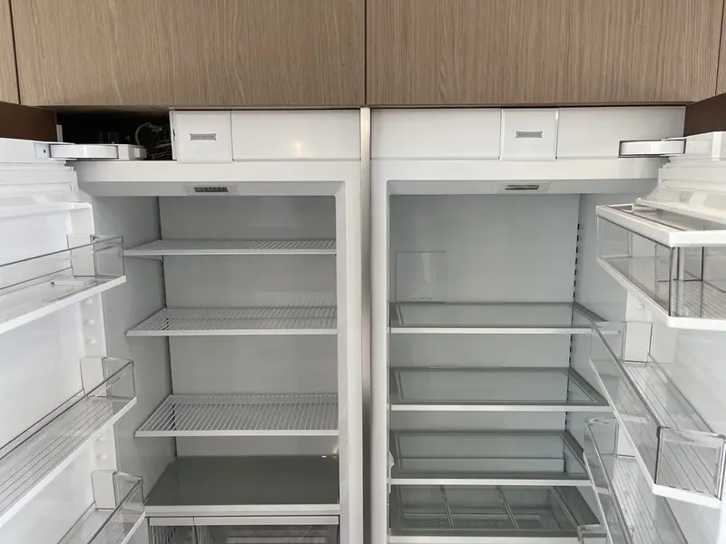 Integrated Refrigerator Columns installation in Newport Coast