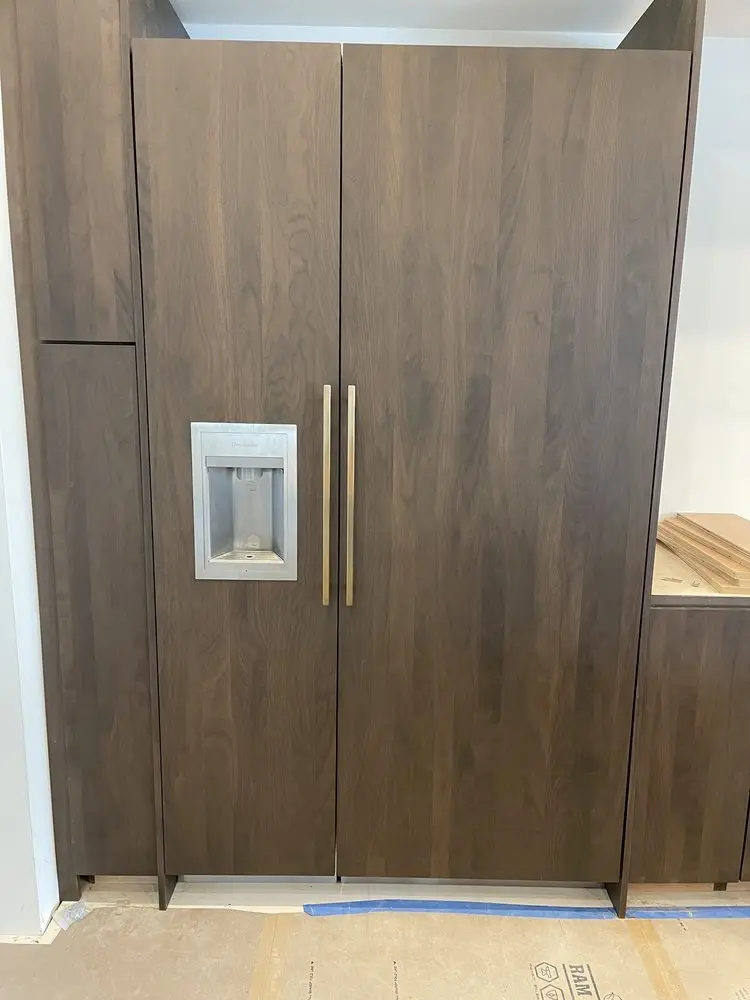 Integrated Refrigerator with Dispenser installation in Corona del Mar