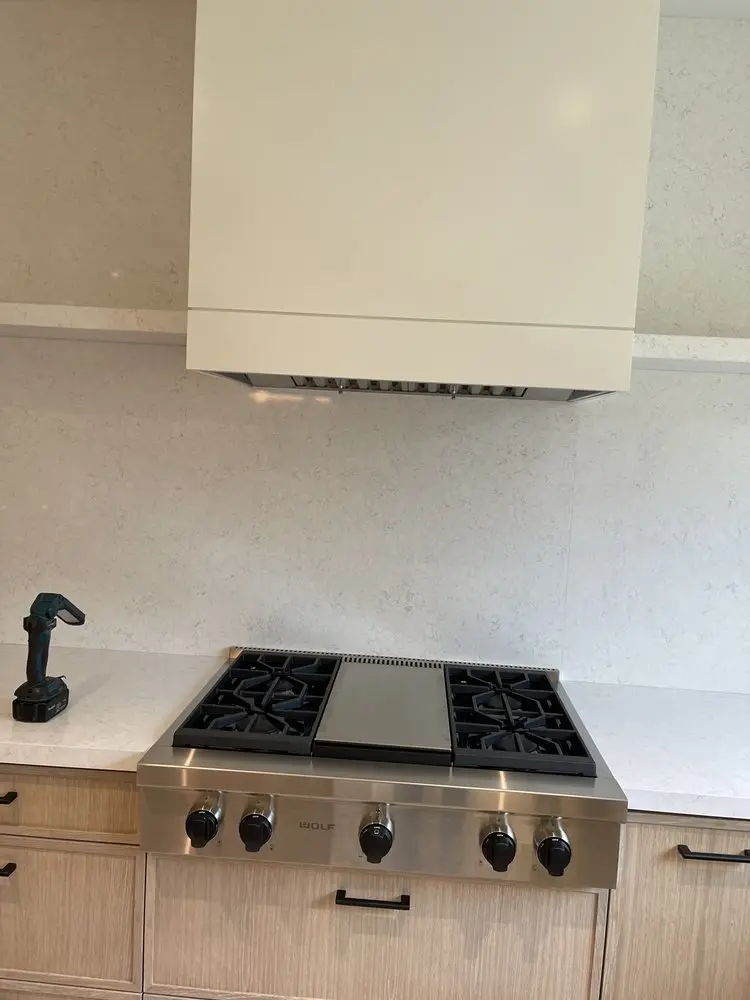 Island Gas Cooktop & Hood installation in Ladera Ranch