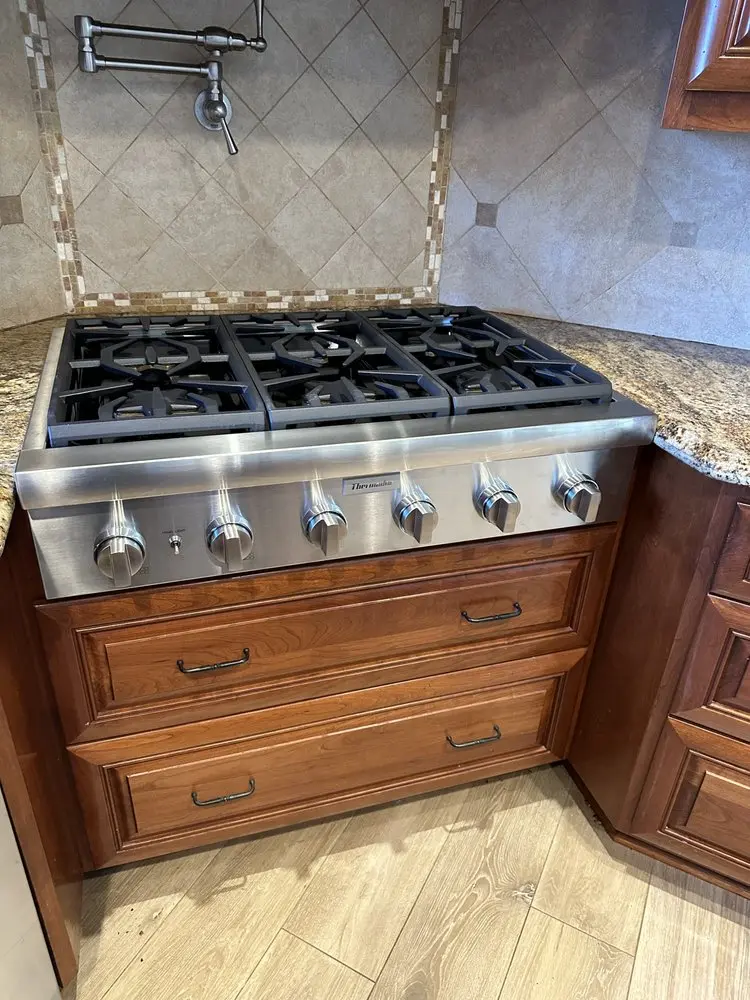 Island Gas Cooktop installation in Laguna Niguel