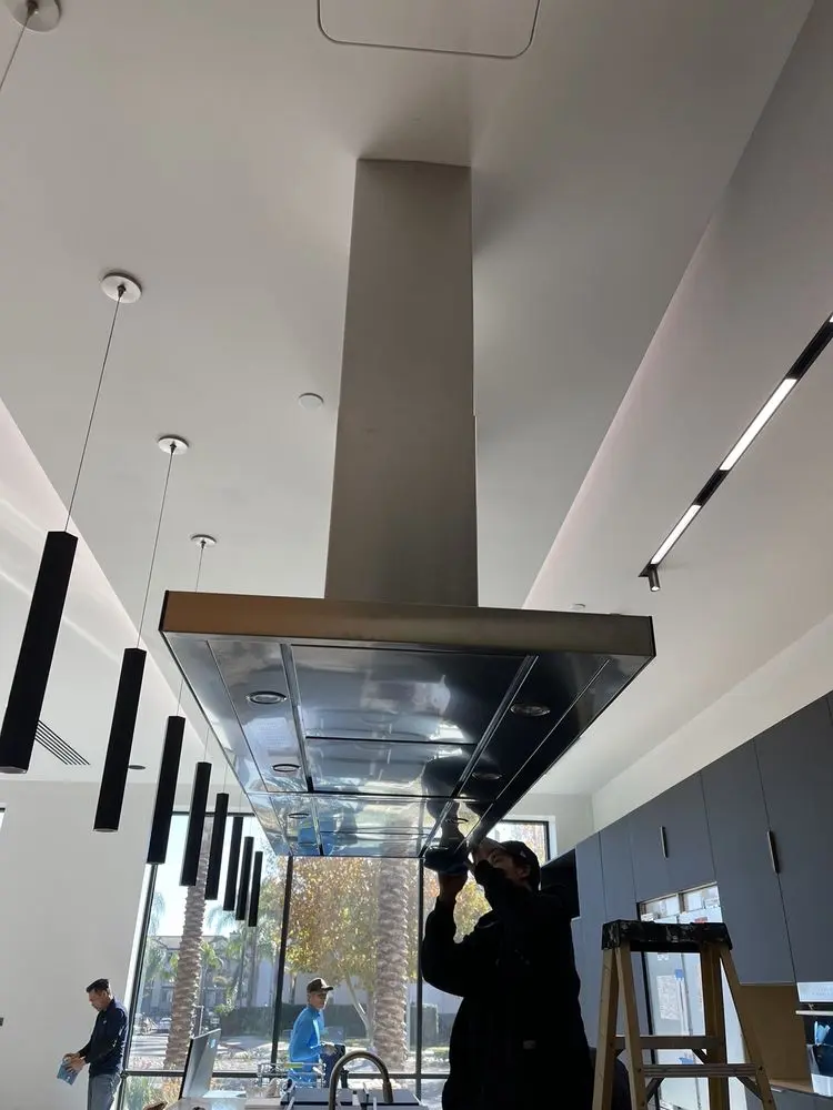 Island Range Hood Installation installation in Newport Beach