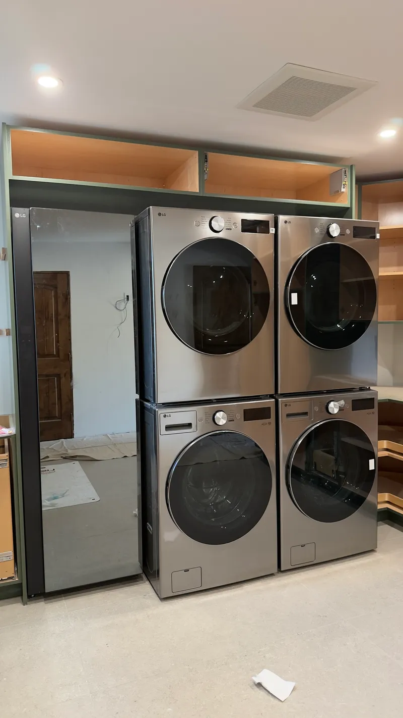 LG Washer, Dryer & LG Steamer installation in Newport Beach by Peerless Group