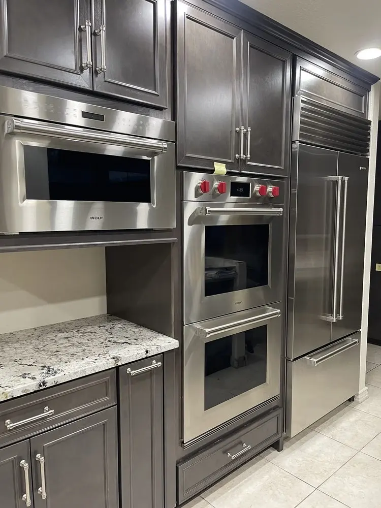 Microwave, Oven & Refrigerator Wall installation in Irvine