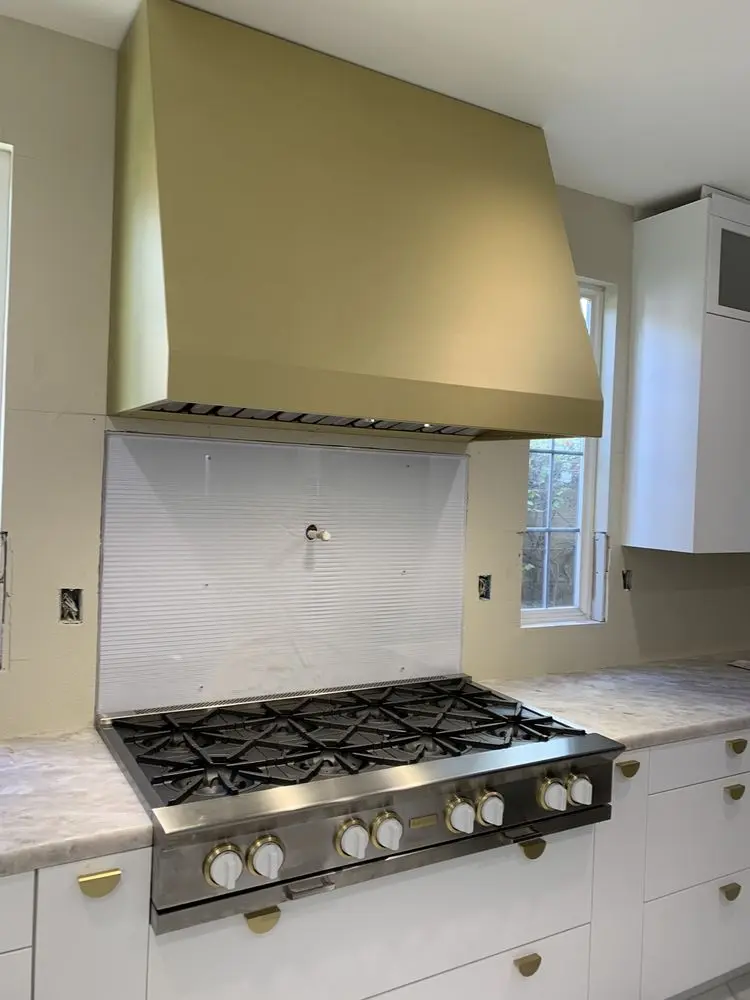Professional Range & Brass Hood installation in Newport Coast