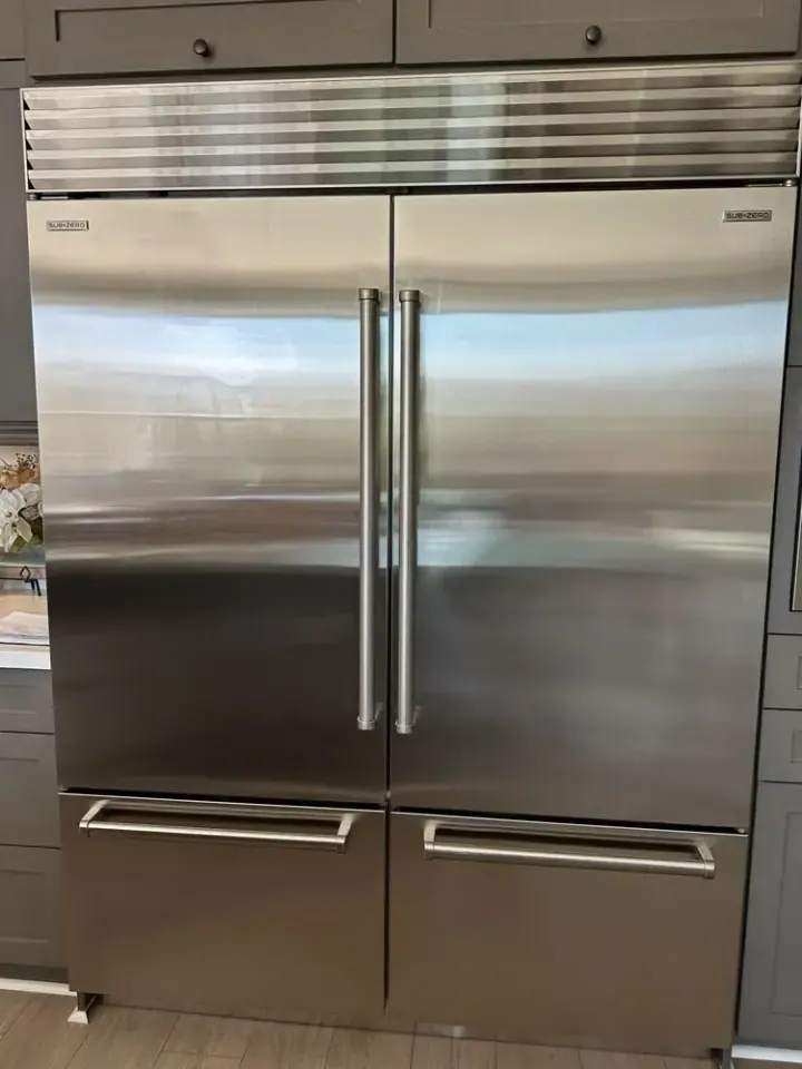 Side-by-Side Professional Refrigeration installation in Newport Beach by Peerless Group