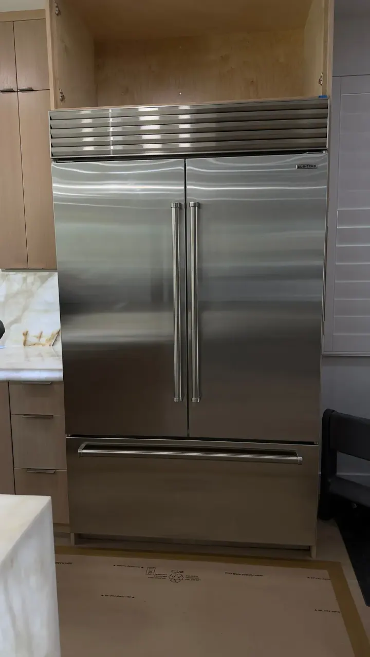 Sub-Zero 48″ Refrigerator installation in Irvine by Peerless Group