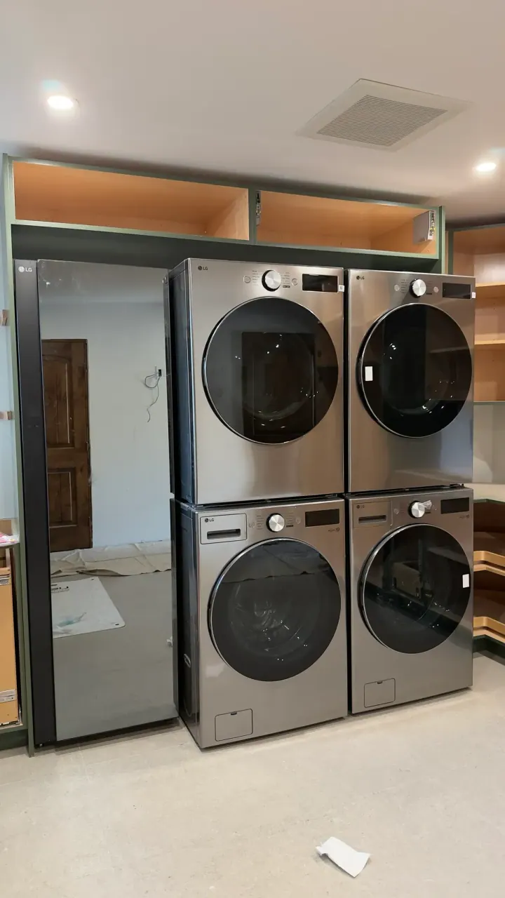 LG Washer, Dryer & LG Steamer installation in Newport Beach, CA by Peerless Group