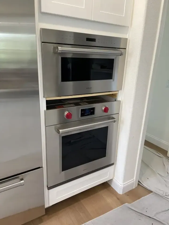 Wolf Microwave & Oven Combo installation in Villa Park, CA by Peerless Group