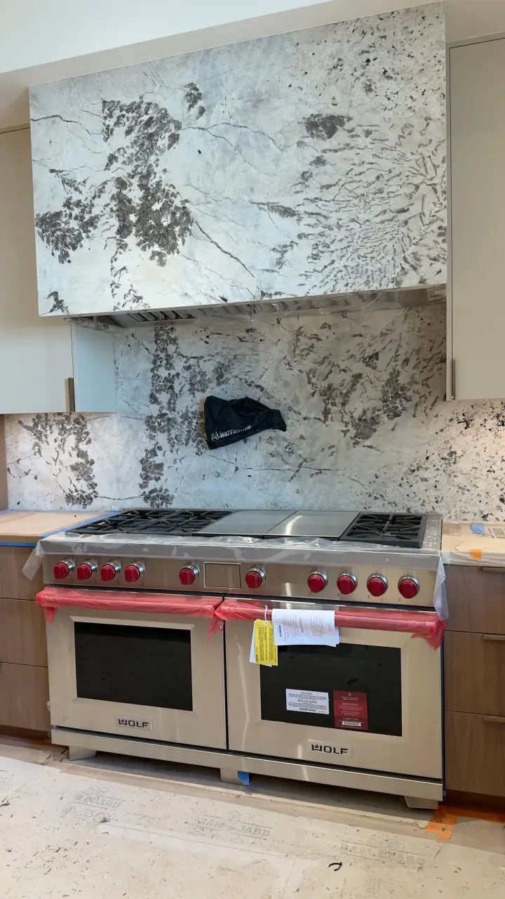 Wolf Range 60″ installation in Corona Del Mar, CA by Peerless Group