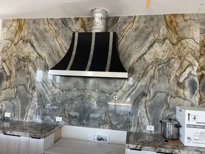 Custom Hood installation in Lake Forest by Peerless Group