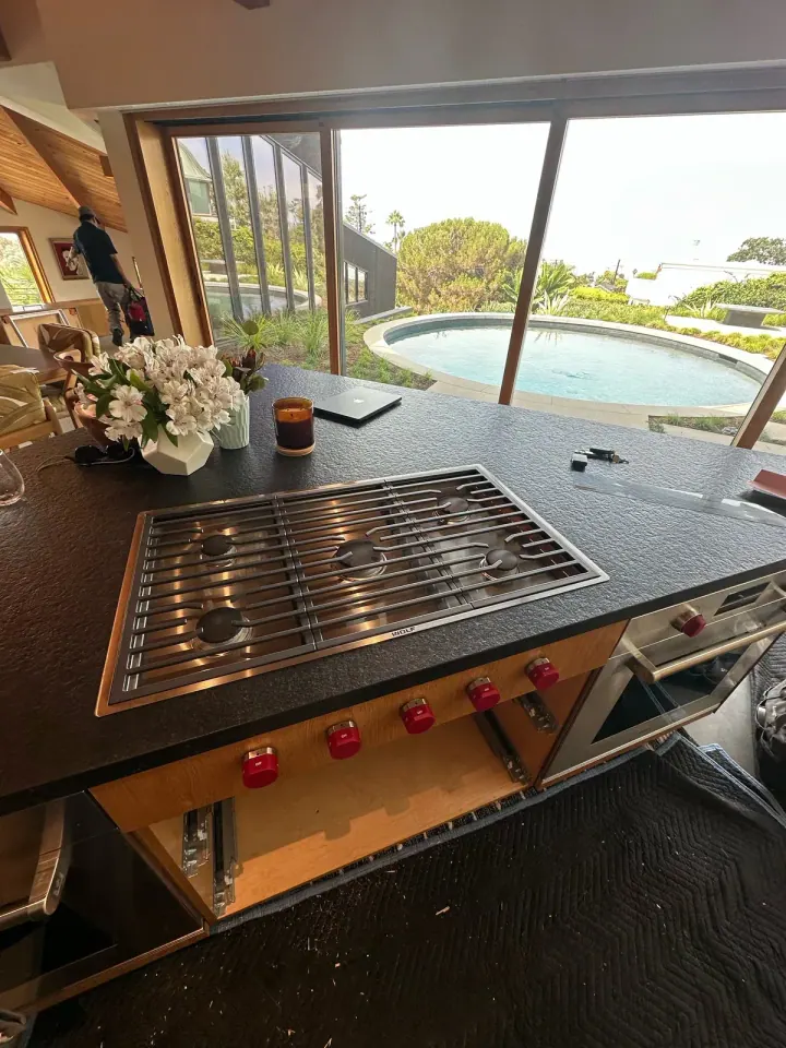 Wolf Module Cooktop & Oven installation in Newport Beach, CA by Peerless Group
