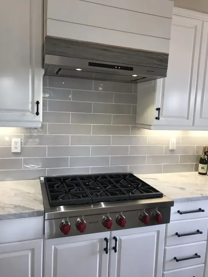Wolf 36″ Rangetop installation in Yorba Linda by Peerless Group