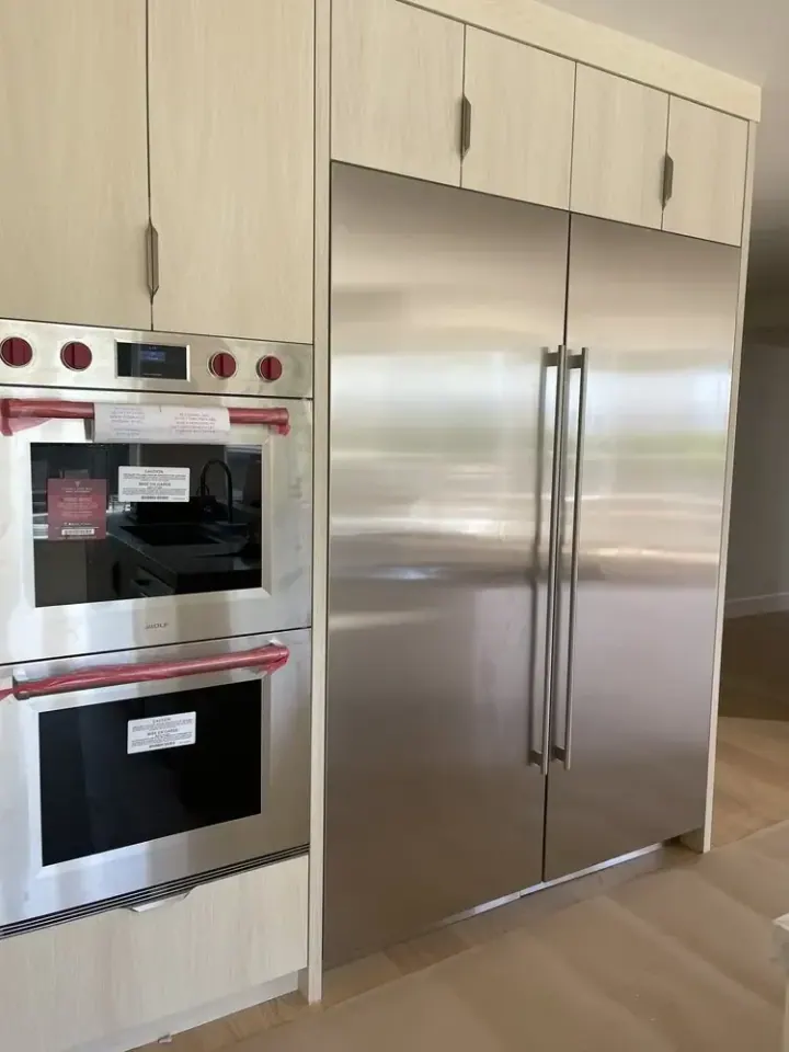 Wolf Wall Ovens & Built-In Refrigerator installation in Laguna Beach by Peerless Group