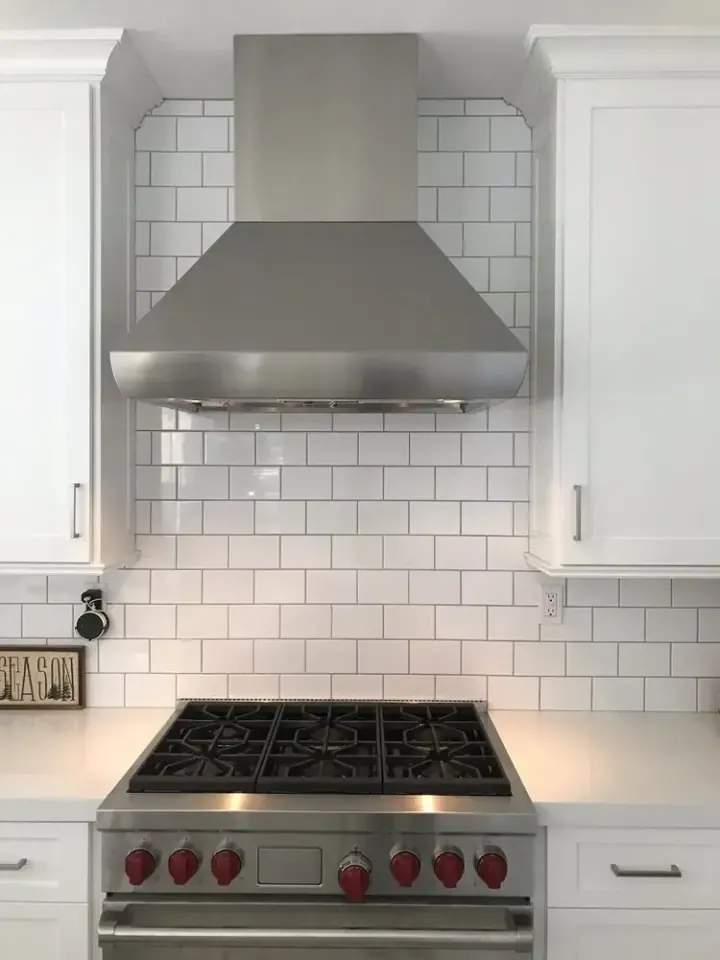 Wolf 36″ Range and Wolf Hood installation in Laguna Hills by Peerless Group