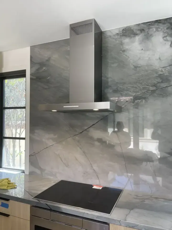 Chimney Hood installation in Laguna Beach by Peerless Group