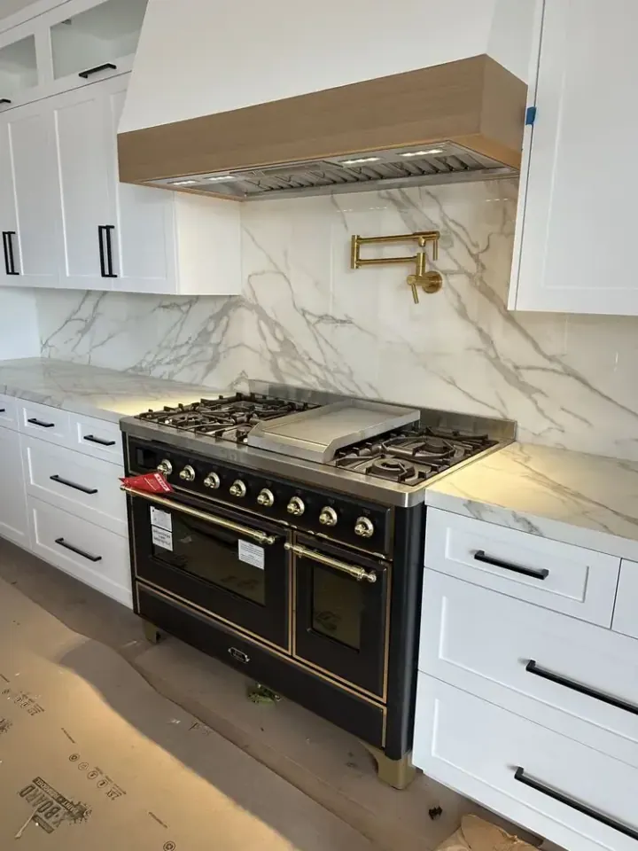 48″ Range and Liner Hood installation in Newport Beach by Peerless Group