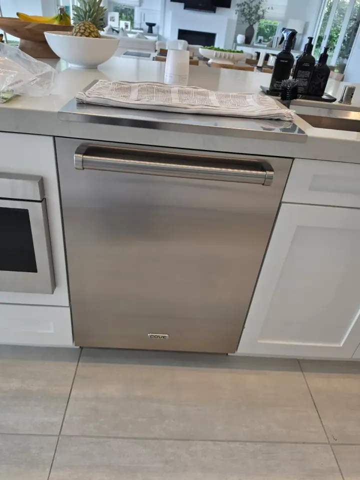 Cove Dishwasher with Stainless Steel Panel installation in Coto de Caza, CA by Peerless Group