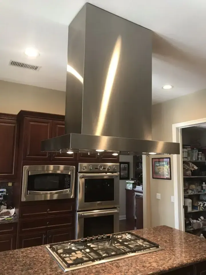 Island Hood installation in Laguna Hills by Peerless Group