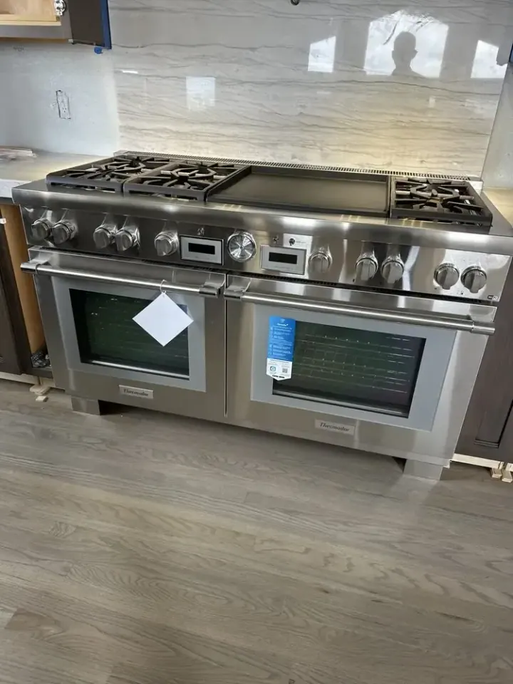 Thermador 60″ Range with Griddle installation in Costa Mesa by Peerless Group