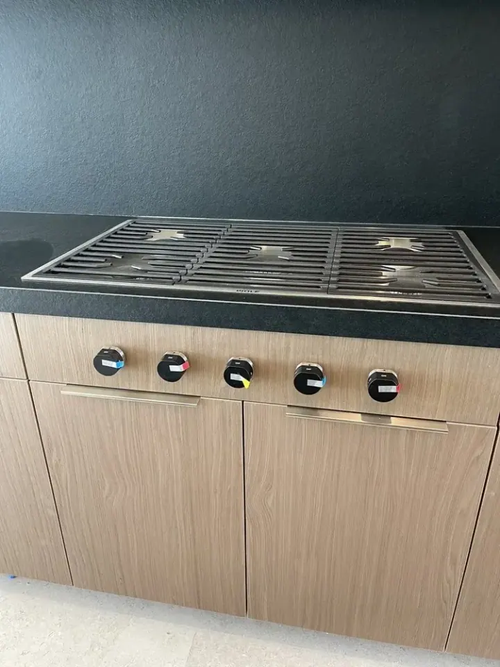 Wolf Module Cooktop installation in Yorba Linda by Peerless Group