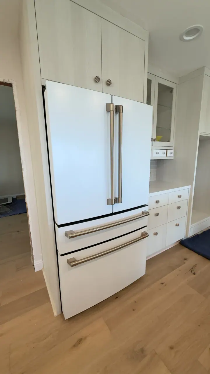 GE Café Refrigerator installation in San Clemente, CA by Peerless Group