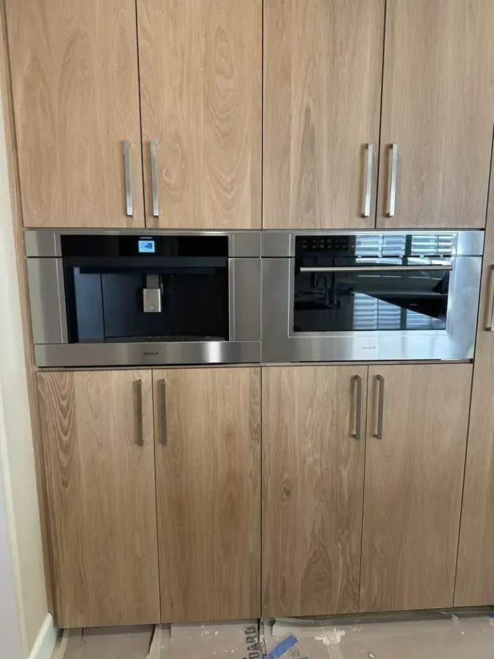 Built-In Coffee & Cooking Center installation in Dana Point by Peerless Group