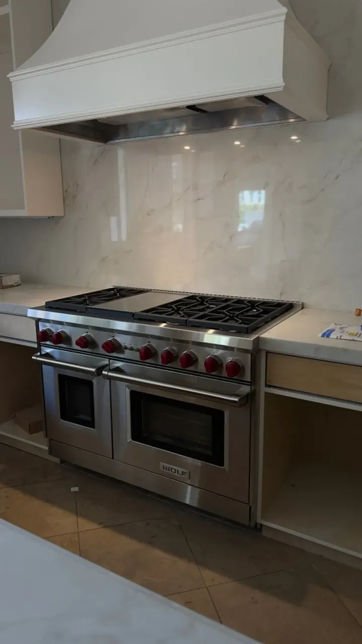 48-Inch Wolf Range & Hood installation in Villa Park by Peerless Group