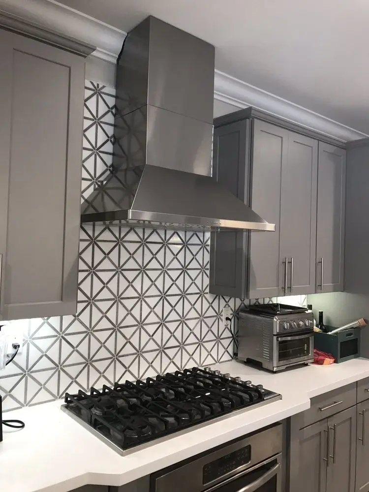 Range Hood & Patterned Tile installation in Irvine