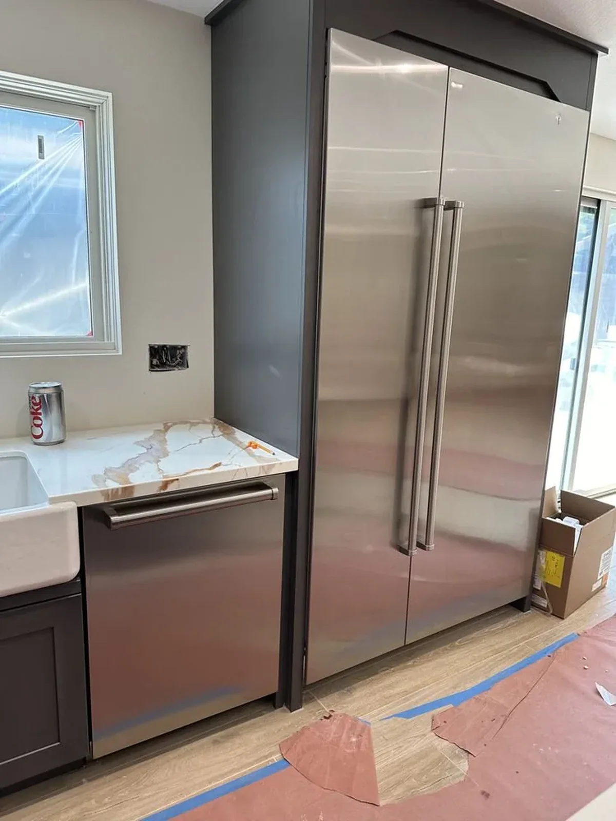 Built-In Refrigerator & Dishwasher installation by Peerless Group
