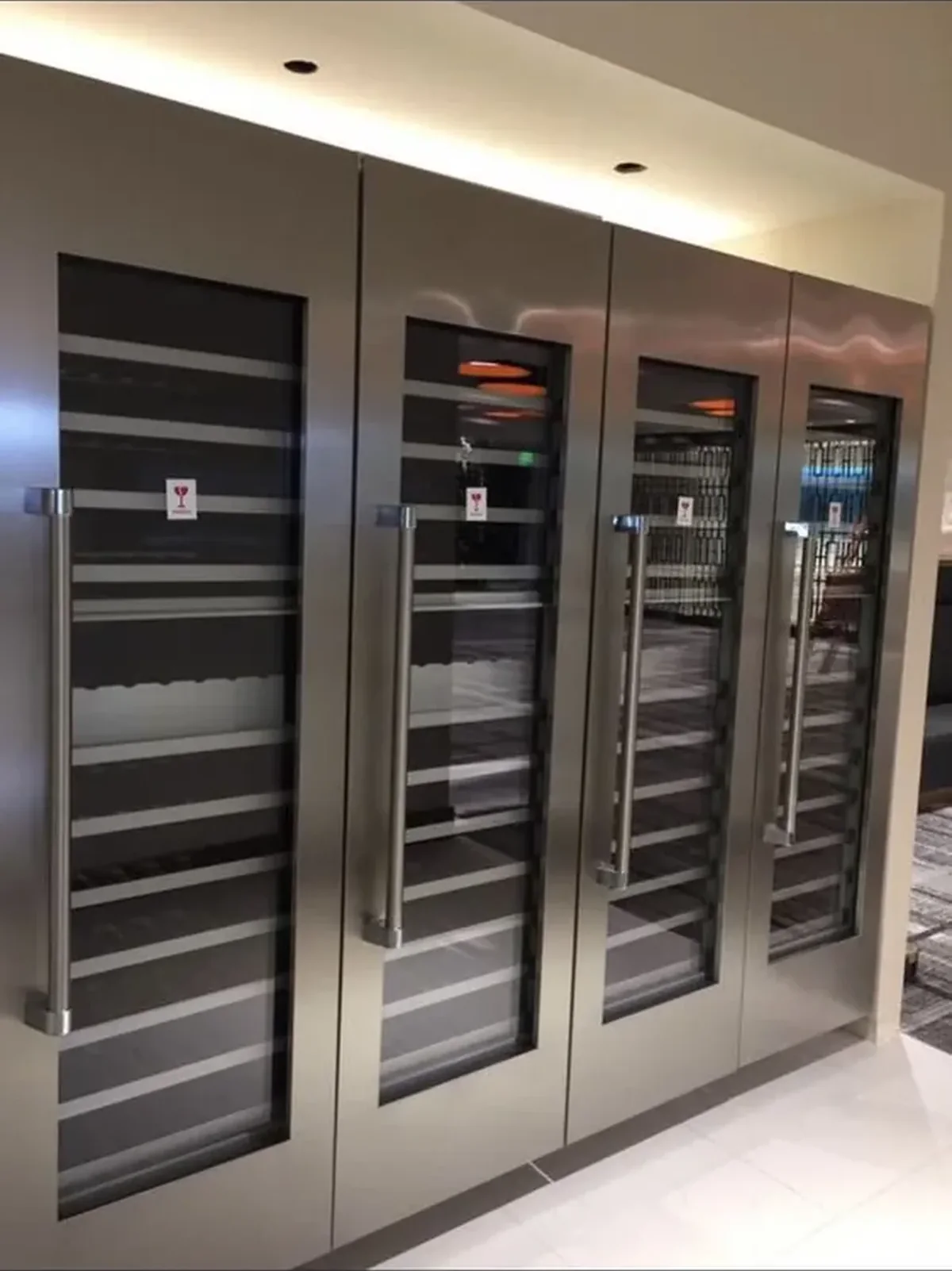 Wine Column Pair installation by Peerless Group