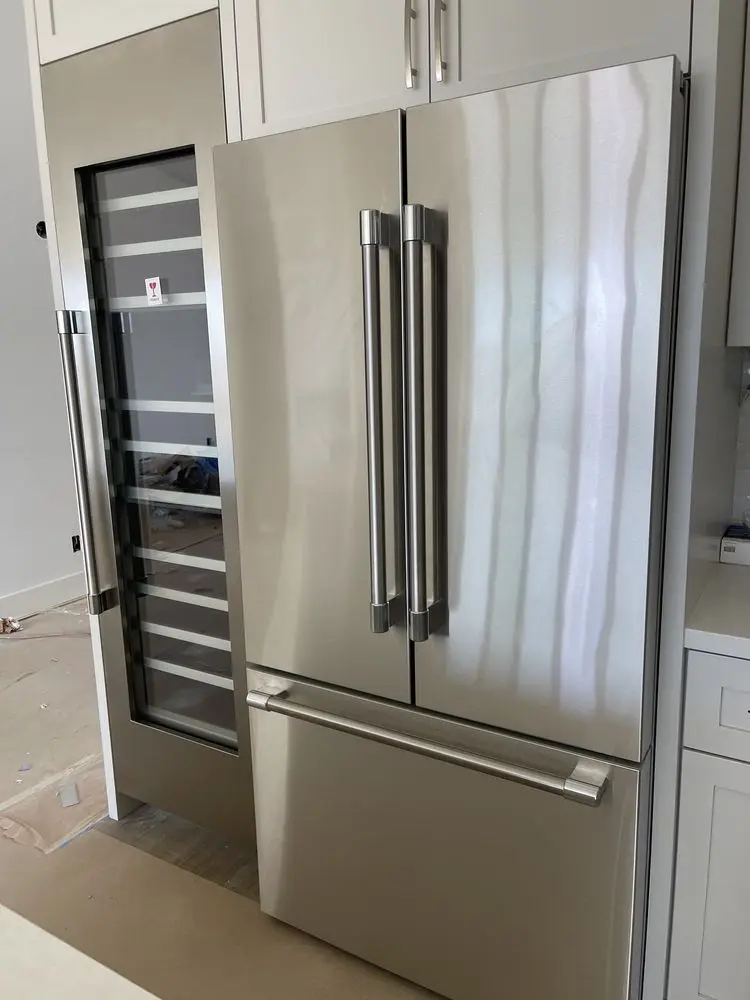 Refrigerator & Slim Wine Column installation in Irvine