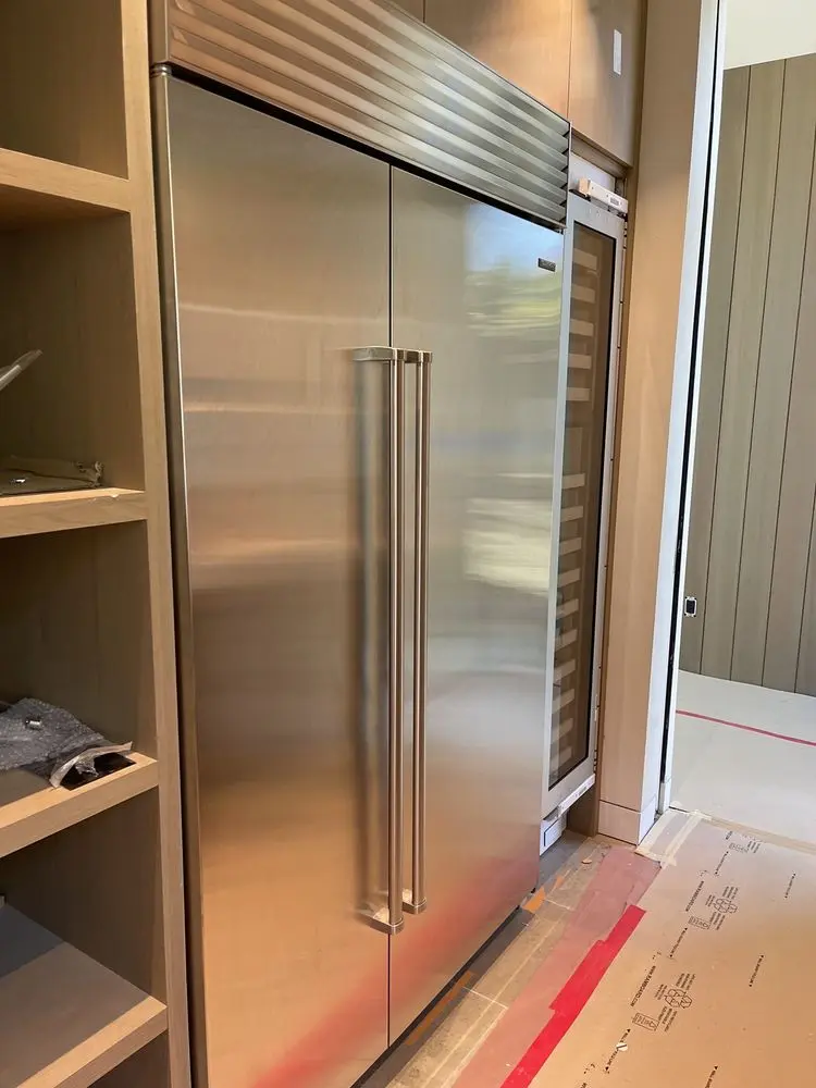 Refrigerator & Wine Column installation in Irvine