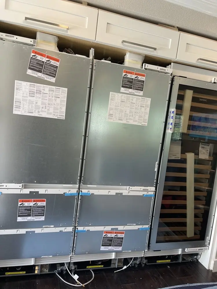 Refrigerator, Freezer & Wine Columns installation in Laguna Beach