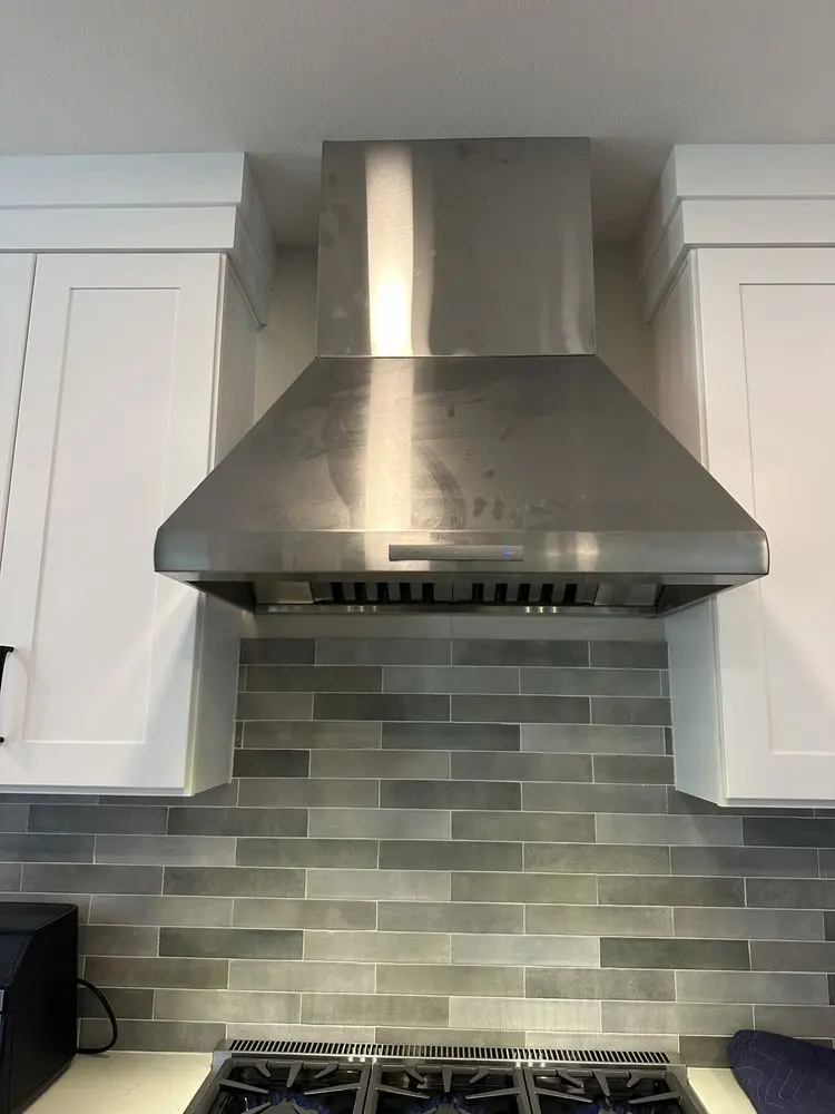 Stainless Hood & Subway Tile installation in Corona del Mar
