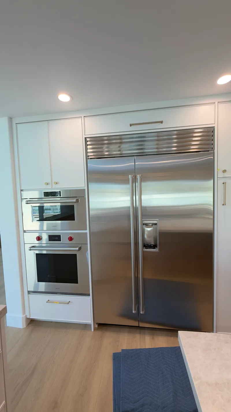 Sub-Zero Fridge and Wolf Oven installation in Irvine by Peerless Group