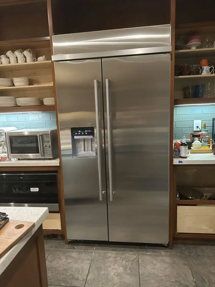 Sub-Zero Side-by-Side Refrigerator installation in Newport Beach